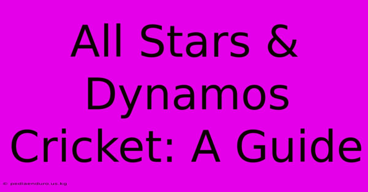 All Stars & Dynamos Cricket: A Guide