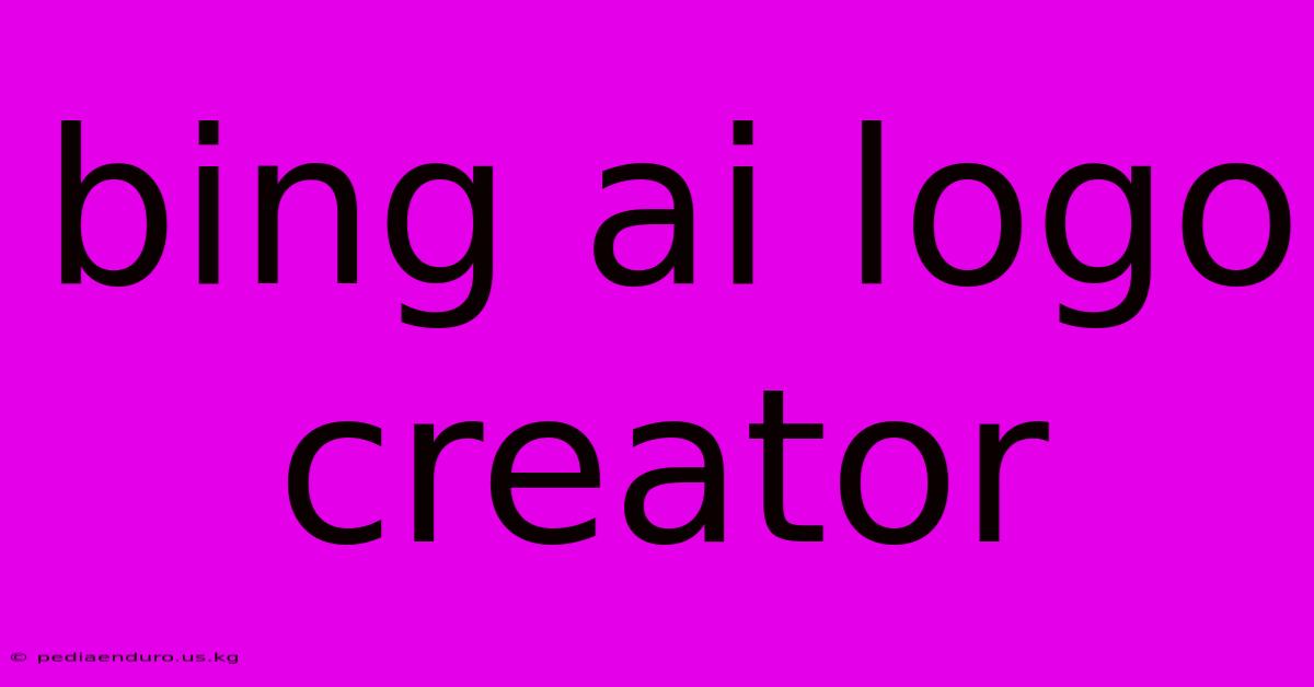 Bing Ai Logo Creator