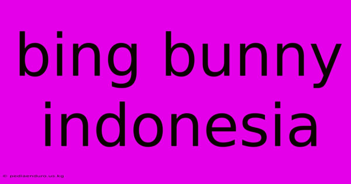 Bing Bunny Indonesia