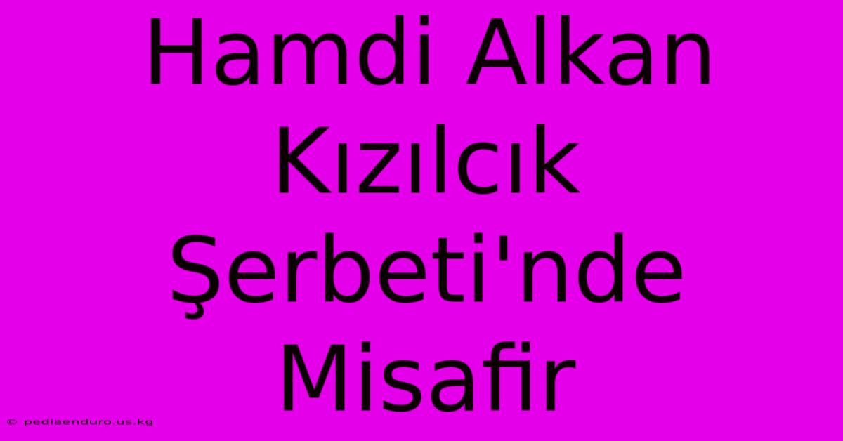 Hamdi Alkan Kızılcık Şerbeti'nde Misafir