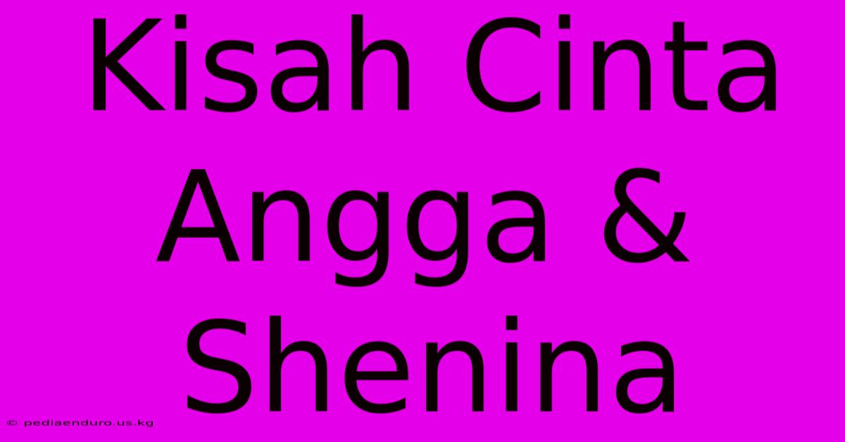 Kisah Cinta Angga & Shenina