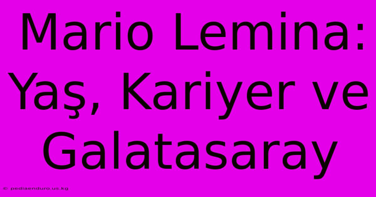 Mario Lemina: Yaş, Kariyer Ve Galatasaray