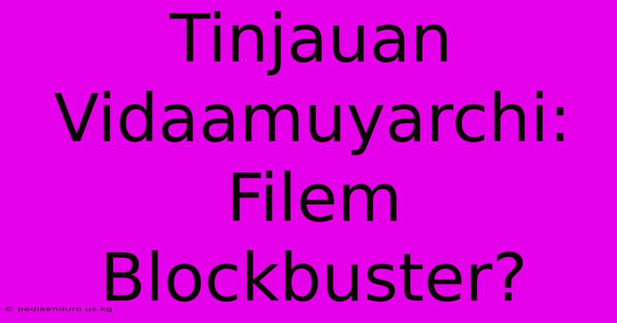 Tinjauan Vidaamuyarchi: Filem Blockbuster?